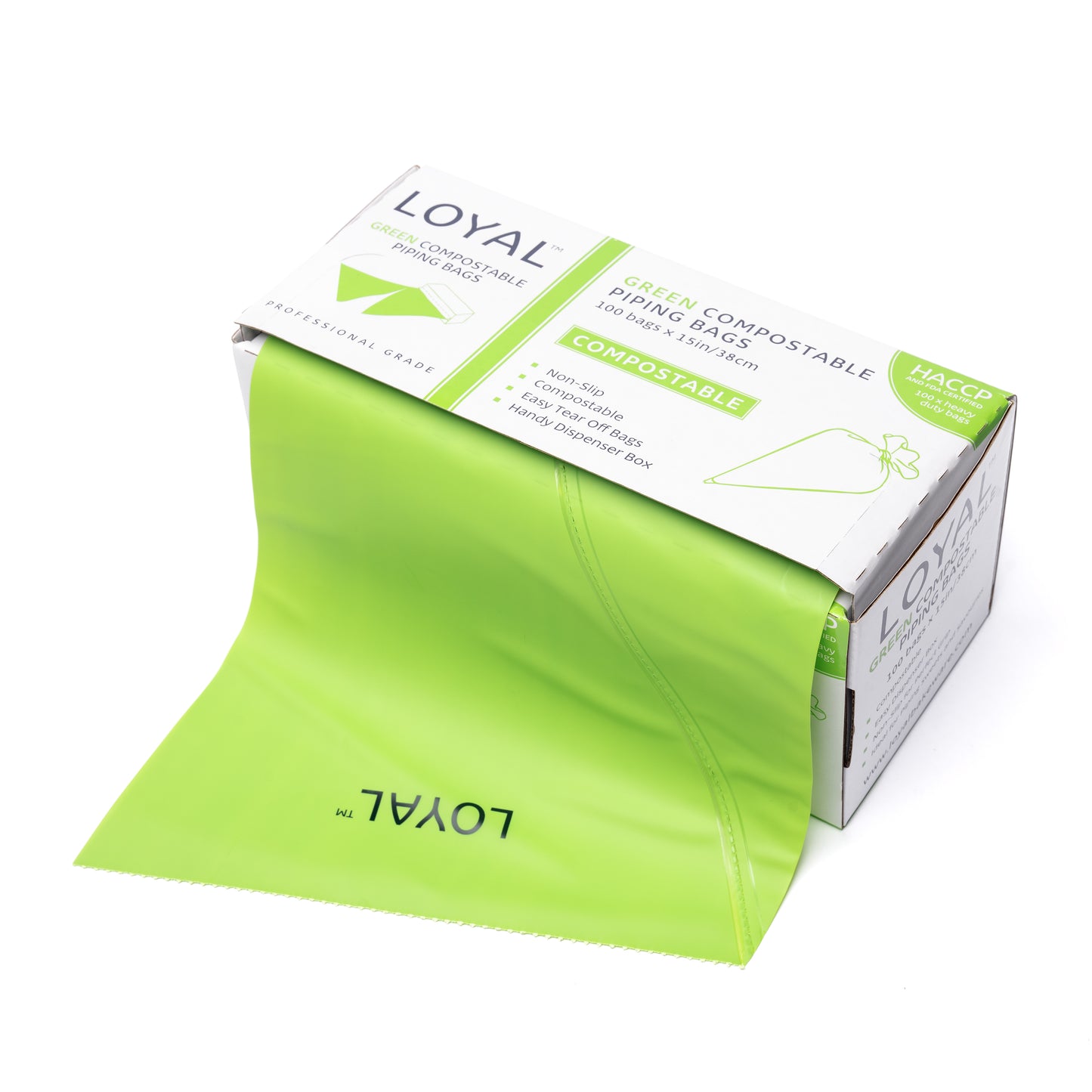 Compostable Piping Bags Green