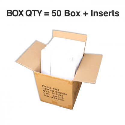 6 CAVITY CUPCAKE BOX + INSERT