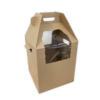 HEAVY DUTY TALL CAKE CARRY BOX + HANDLE 12x12x14(H) in