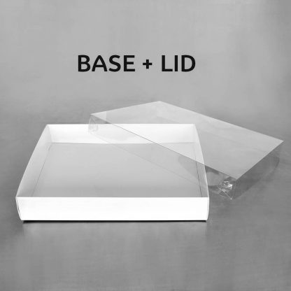 CLEAR LID BISCUIT BOX RECTANGLE 12.5x10x2in